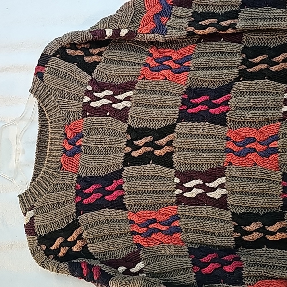 Men's XL Jas. McLeith Sweater patchwork colorblock - Picture 3 of 6